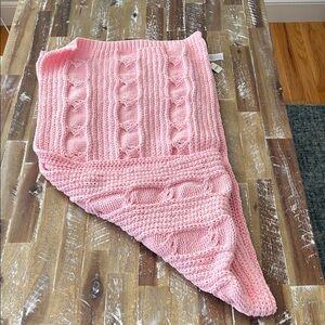 Aerie Soft Pink Knit Oversized Scarf